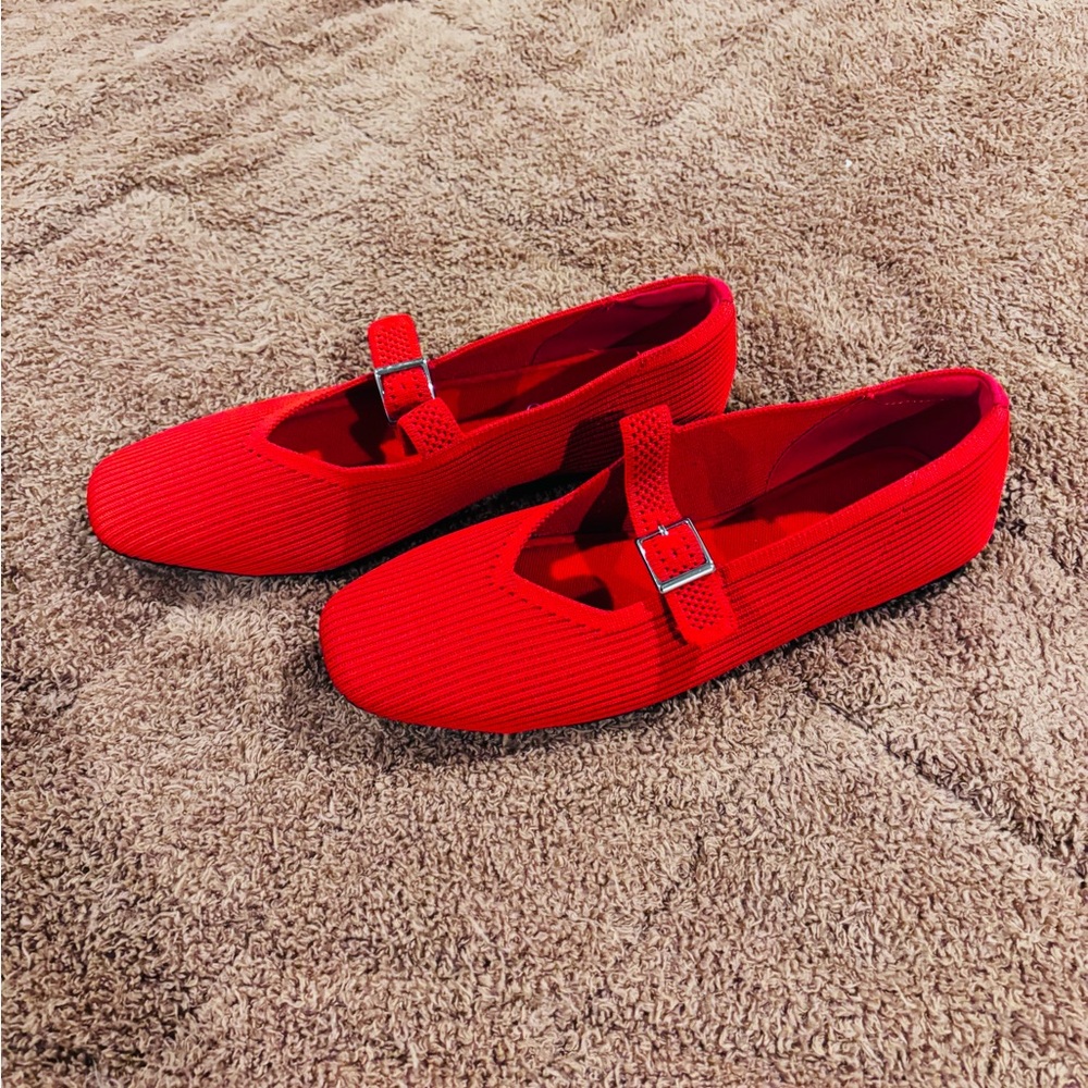 Red Women's Mary Jane Shoes
